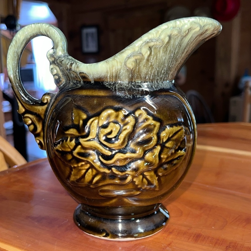 Vintage Hull A50 Green Pitcher